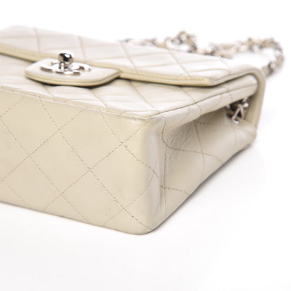 Chanel Lambskin Quilted Mini Square Flap Grey 6 of 9