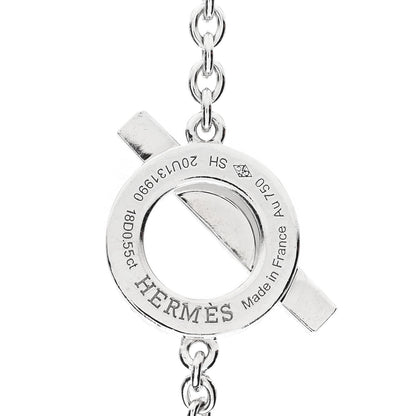 Hermes 18K White Gold Diamond Finesse Bracelet SH 3 of 4
