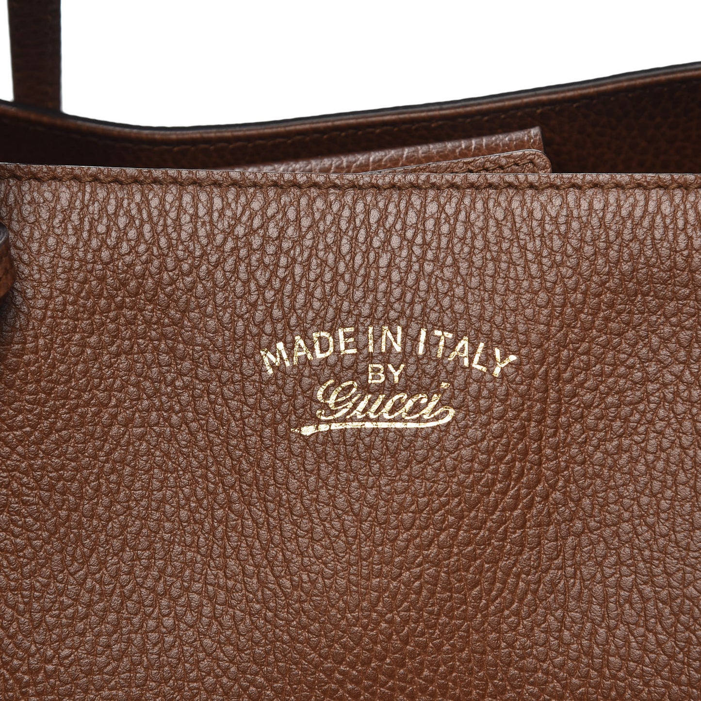 Dollar Calfskin Medium Swing Tote Nut Brown