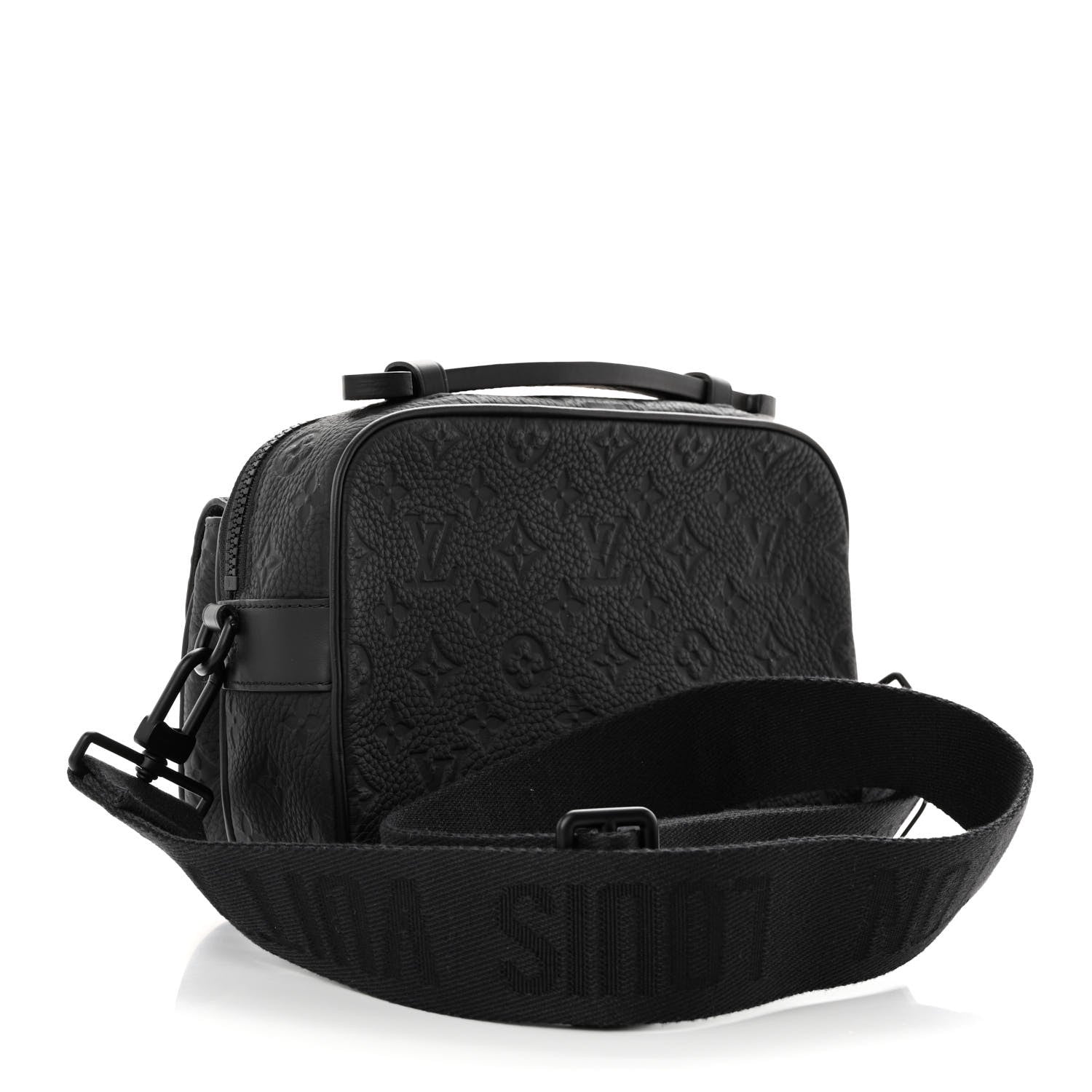 Louis Vuitton Taurillon Monogram S Lock Messenger Black 2 of 10
