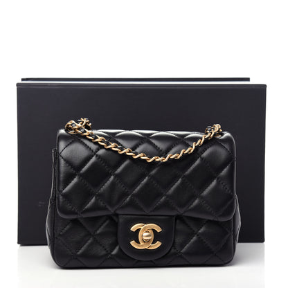 Chanel Lambskin Quilted Mini Pearl Crush Flap Black 11 of 11