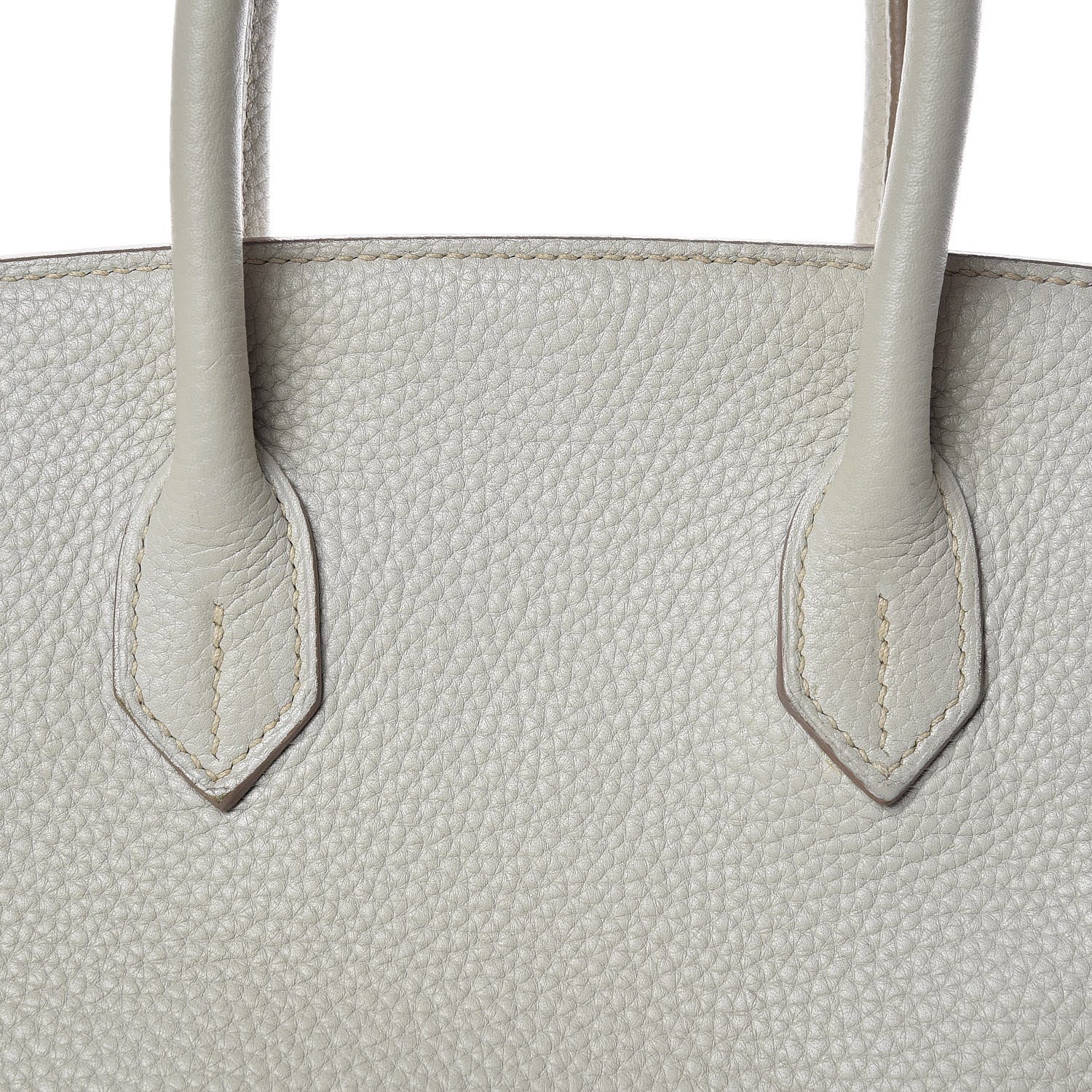 Hermes Taurillon Clemence Lizard Club Birkin 30 Gris Perle White Mykonos 10 of 38