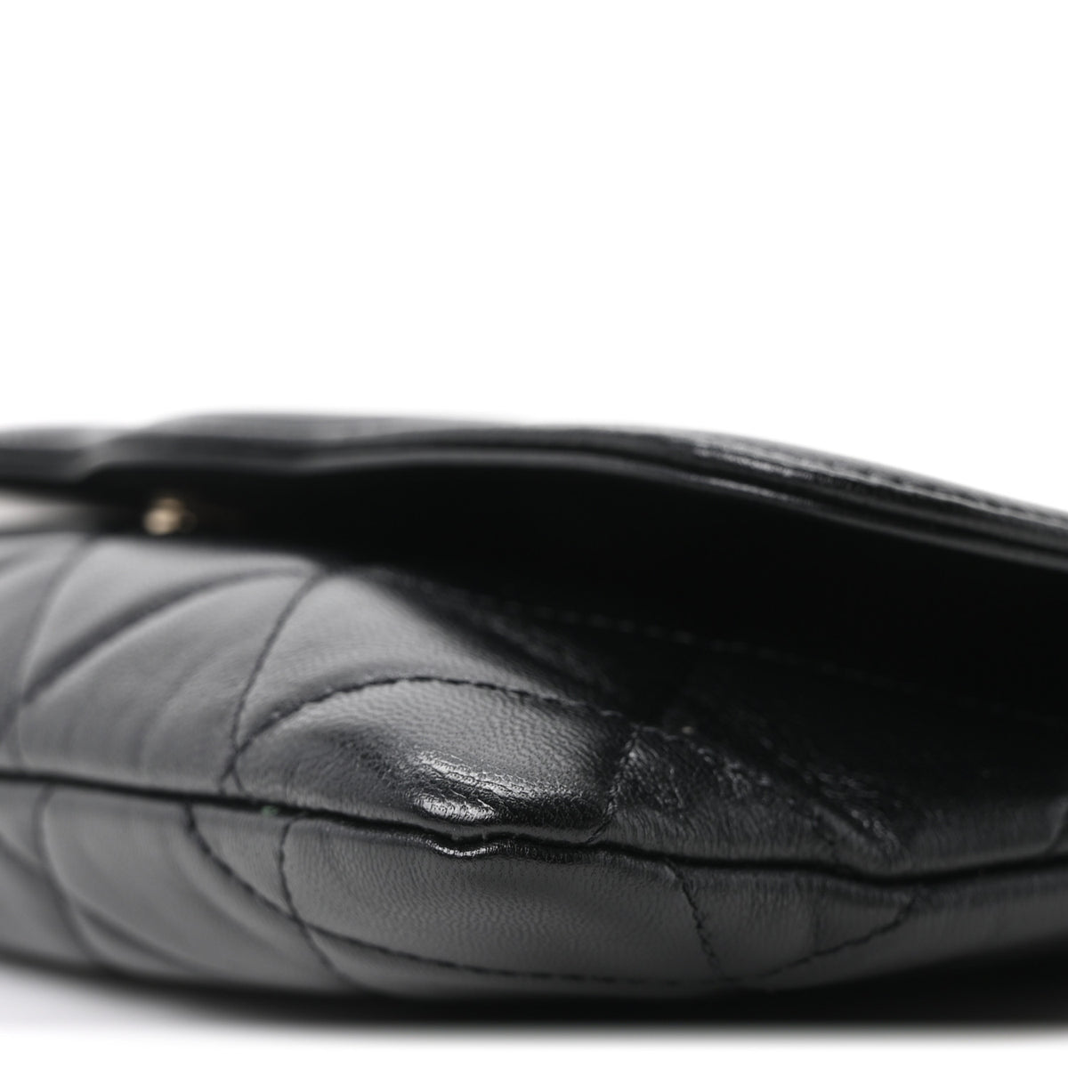 Goatskin Quilted Timeless CC Clutch Black