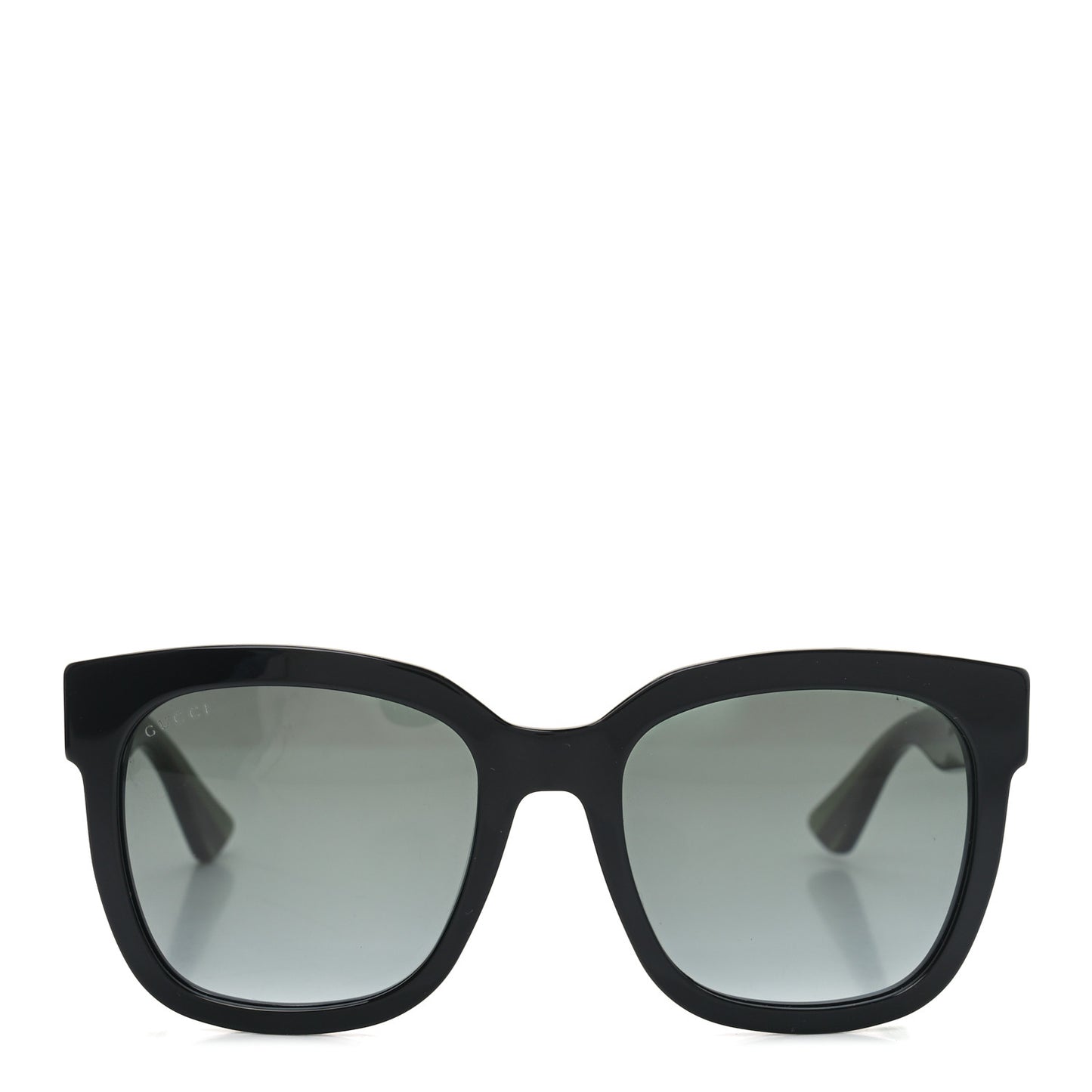 Acetate Square Frame Web Glitter Sunglasses GG0034S Black Green