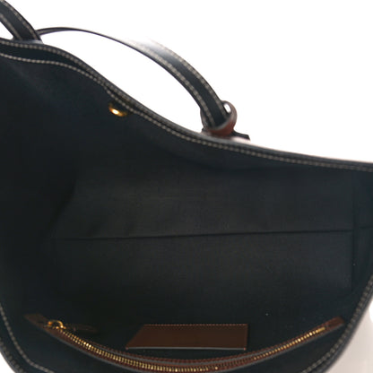 Burberry E-Canvas Check Medium Soft TB Tote Dark Birch Brown 5 of 8