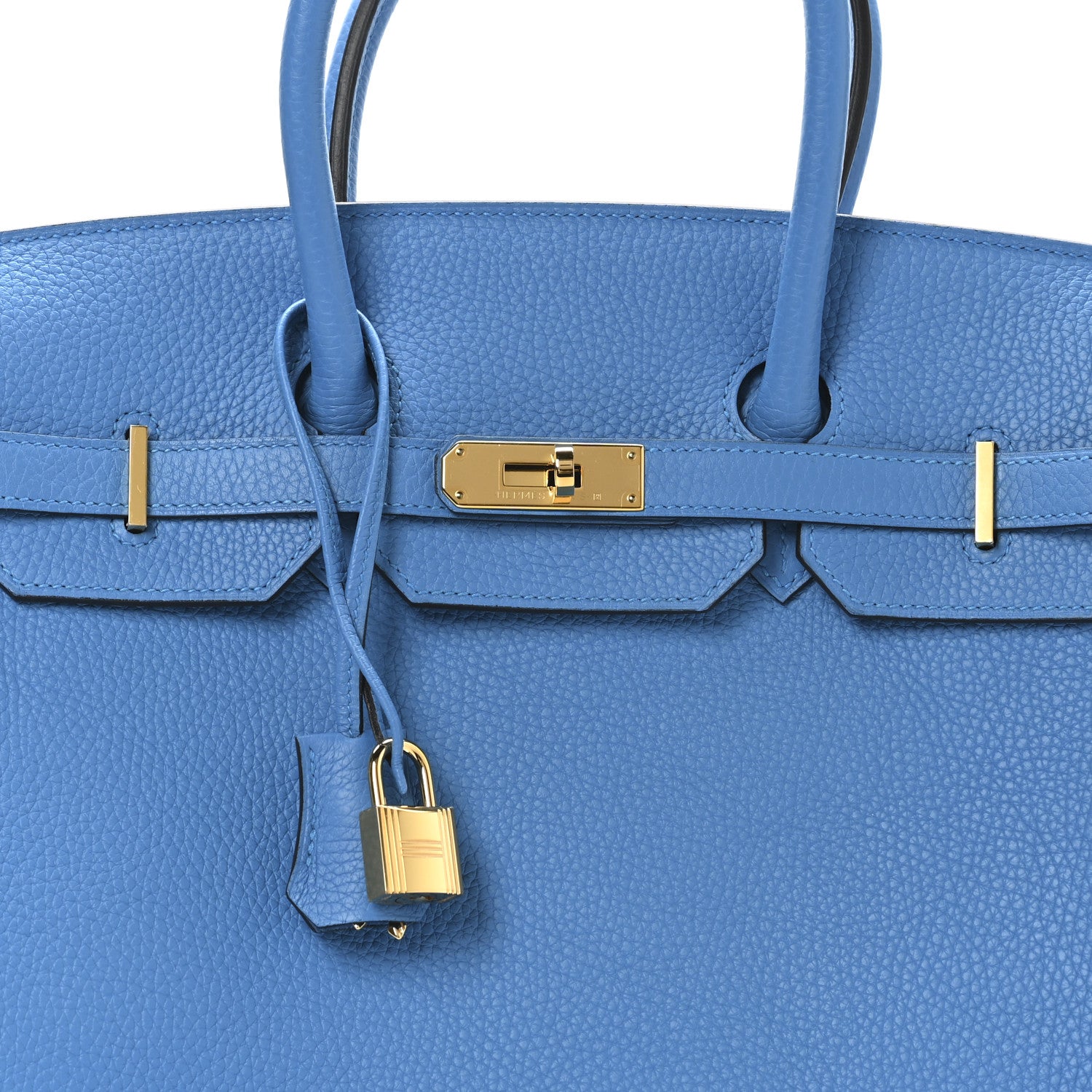 Hermes Taurillon Clemence BIRKIN 35 Bleu Zanzibar 8 of 10