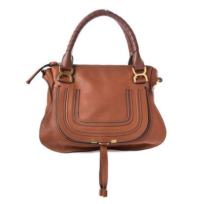 Chloe Calfskin Medium Marcie Satchel Tan 1 of 8