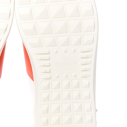 Valentino Garavani Calfskin Mens Rockstud Open Sneakers 40 White Goldfish 6 of 9