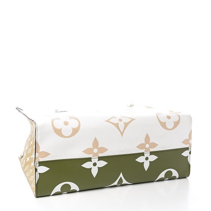 Louis Vuitton Monogram Giant Onthego GM Kaki Beige 3 of 12
