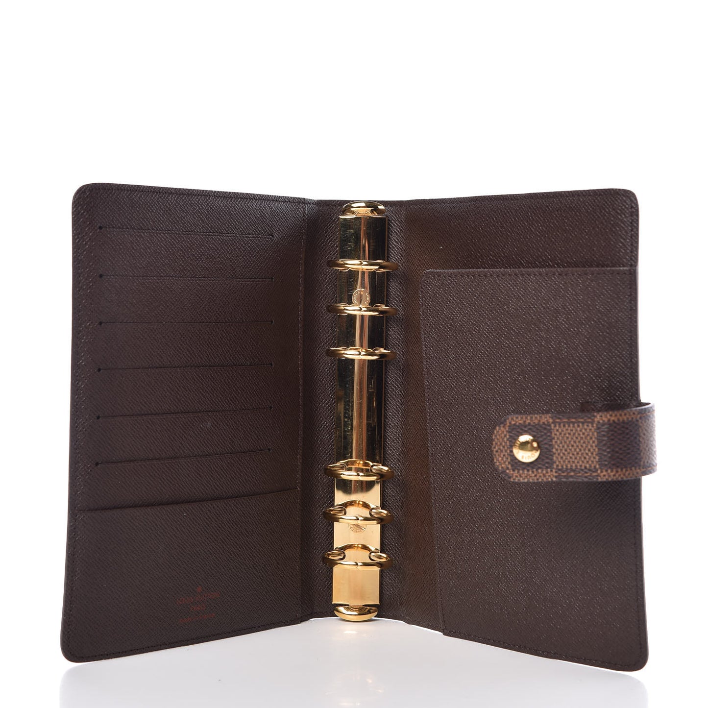 Damier Ebene Medium Ring Agenda Cover