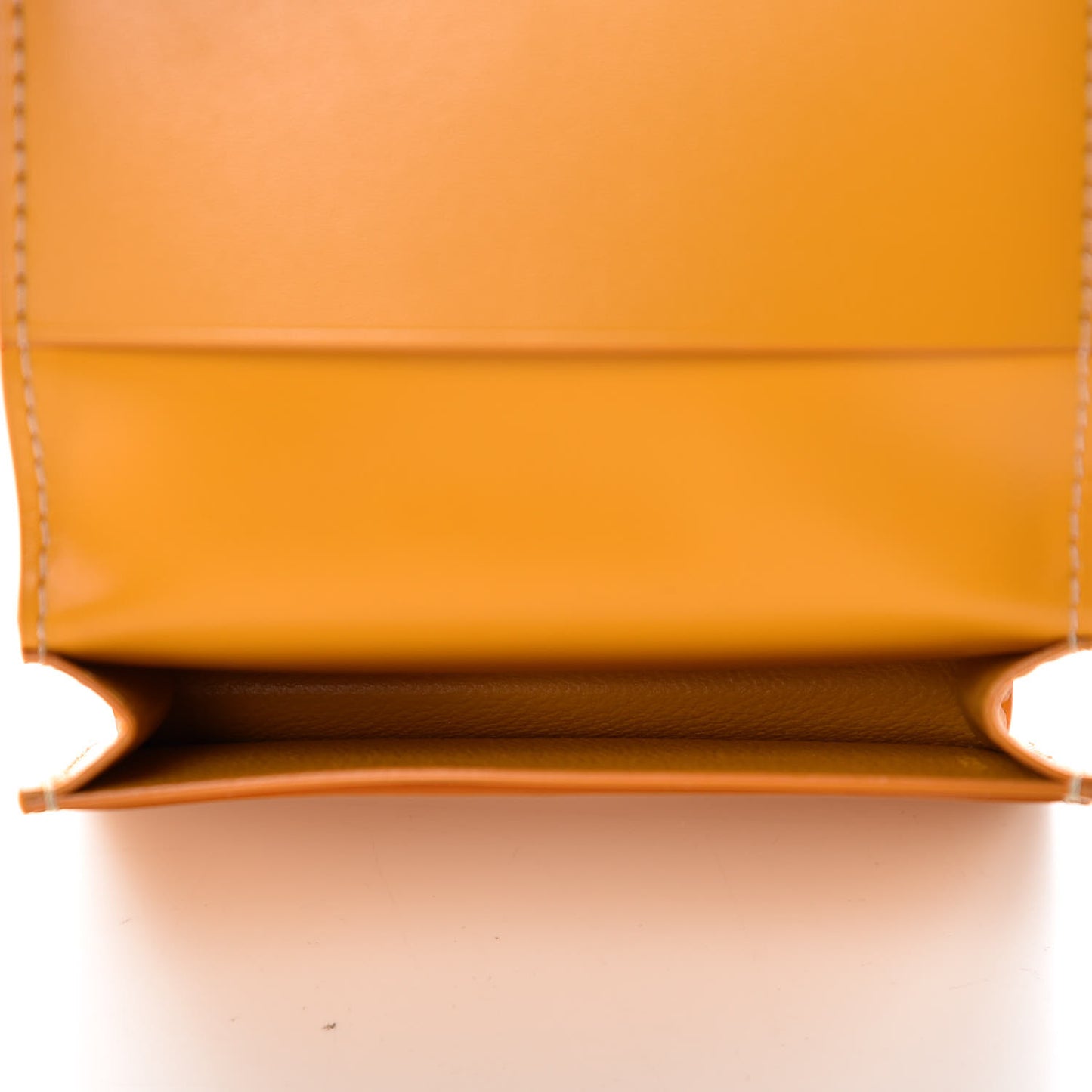 Goyardine Business Card Holder Yellow