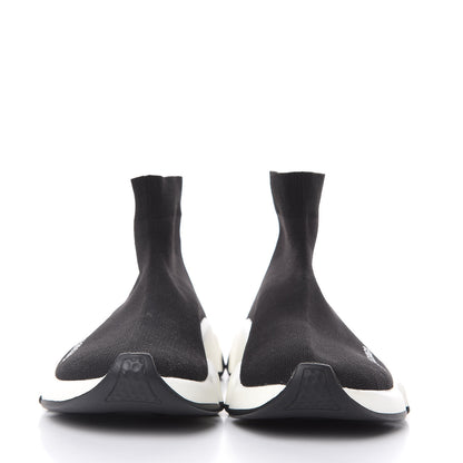 Balenciaga Neoprene Knit Womens Speed Sneakers 37 Black White 2 of 8