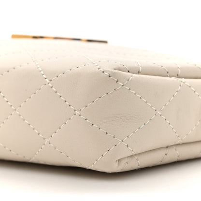 Saint Laurent Lambskin Quilted Gaby Zipped Pouch Crema Soft 9 of 10