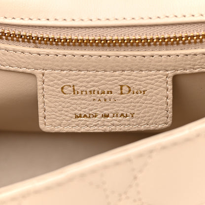 Christian Dior Calfskin Cannage Medium Caro Bag Beige 6 of 13