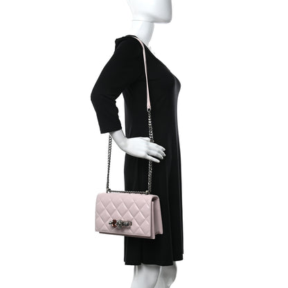 Alexander McQueen Lambskin Quilted Knuckle Shoulder Bag Pink 2 of 13