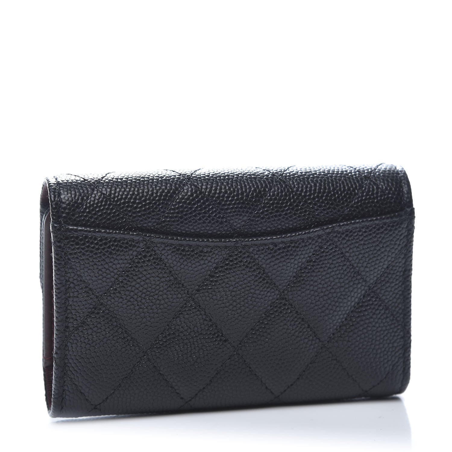 Chanel Caviar Quilted Classic 4 Key Holder Wallet Black 3 of 12