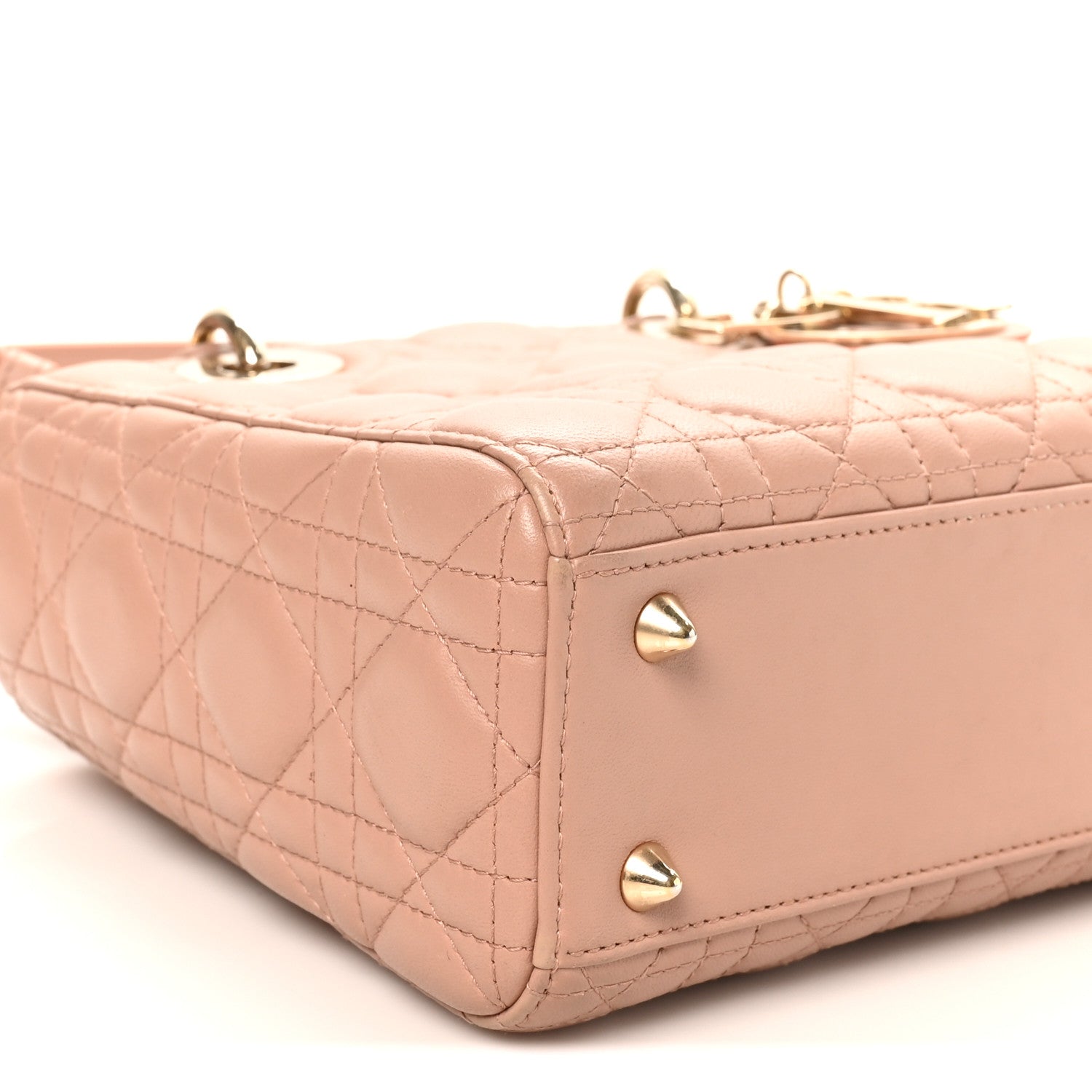 Christian Dior Lambskin Cannage Small My ABCDior Lady Dior Blush 7 of 9