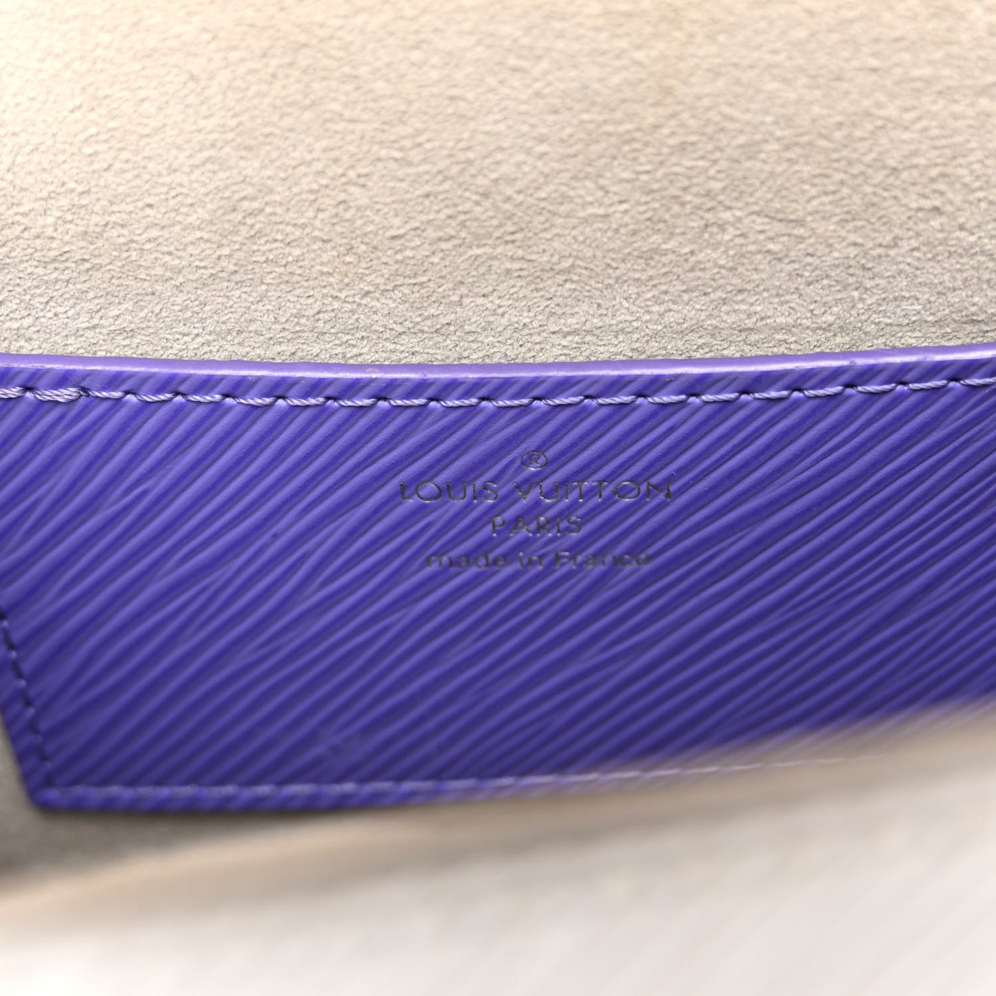 Epi Twist Shoulder Bag MM Purple Yellow Grey