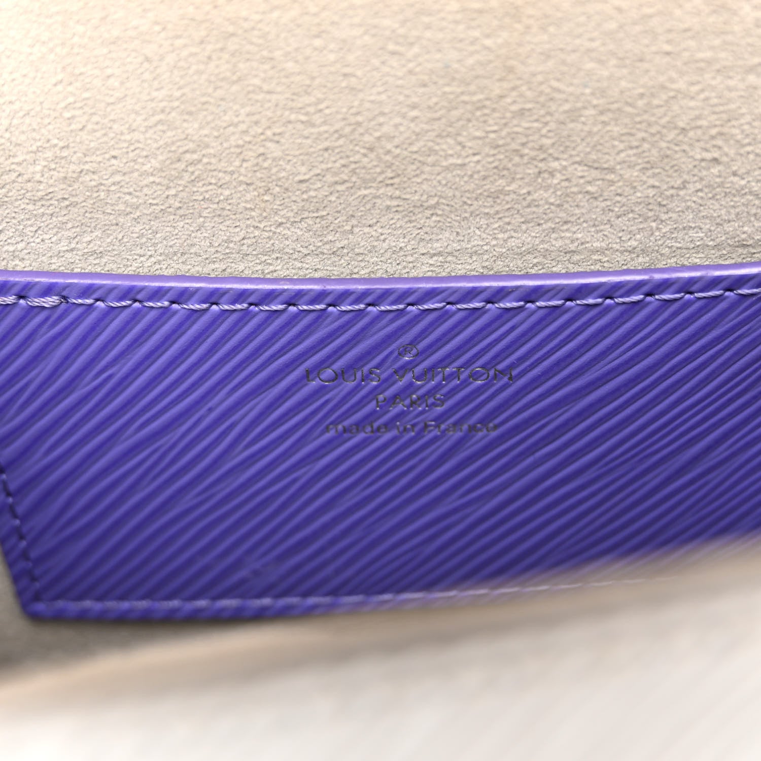 Louis Vuitton Epi Twist Shoulder Bag MM Purple Yellow Grey 6 of 14