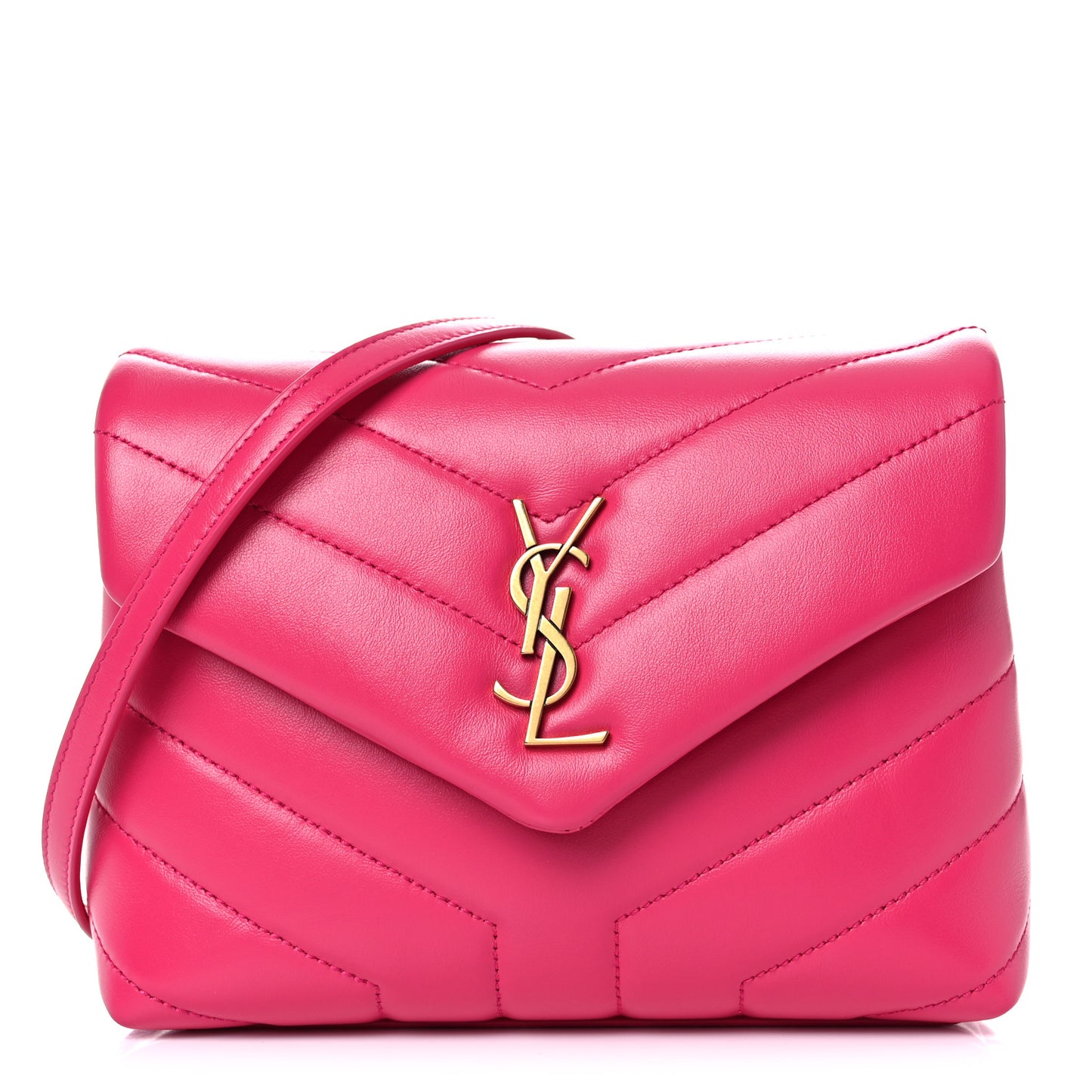 Calfskin Y Quilted Monogram Toy Loulou Crossbody Bag Freesia