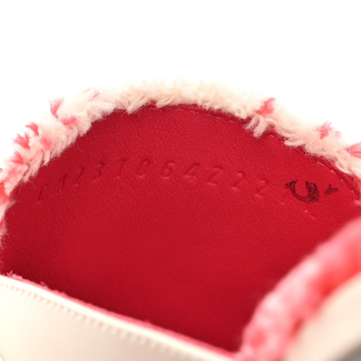 Calfskin Fringed H Canvas Oz Mules 36 Beige Glaise Framboise