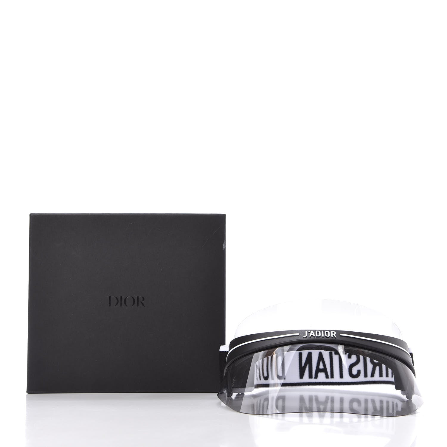 Christian Dior Mirrored DiorClub1 Sun Visor Black 10 of 10