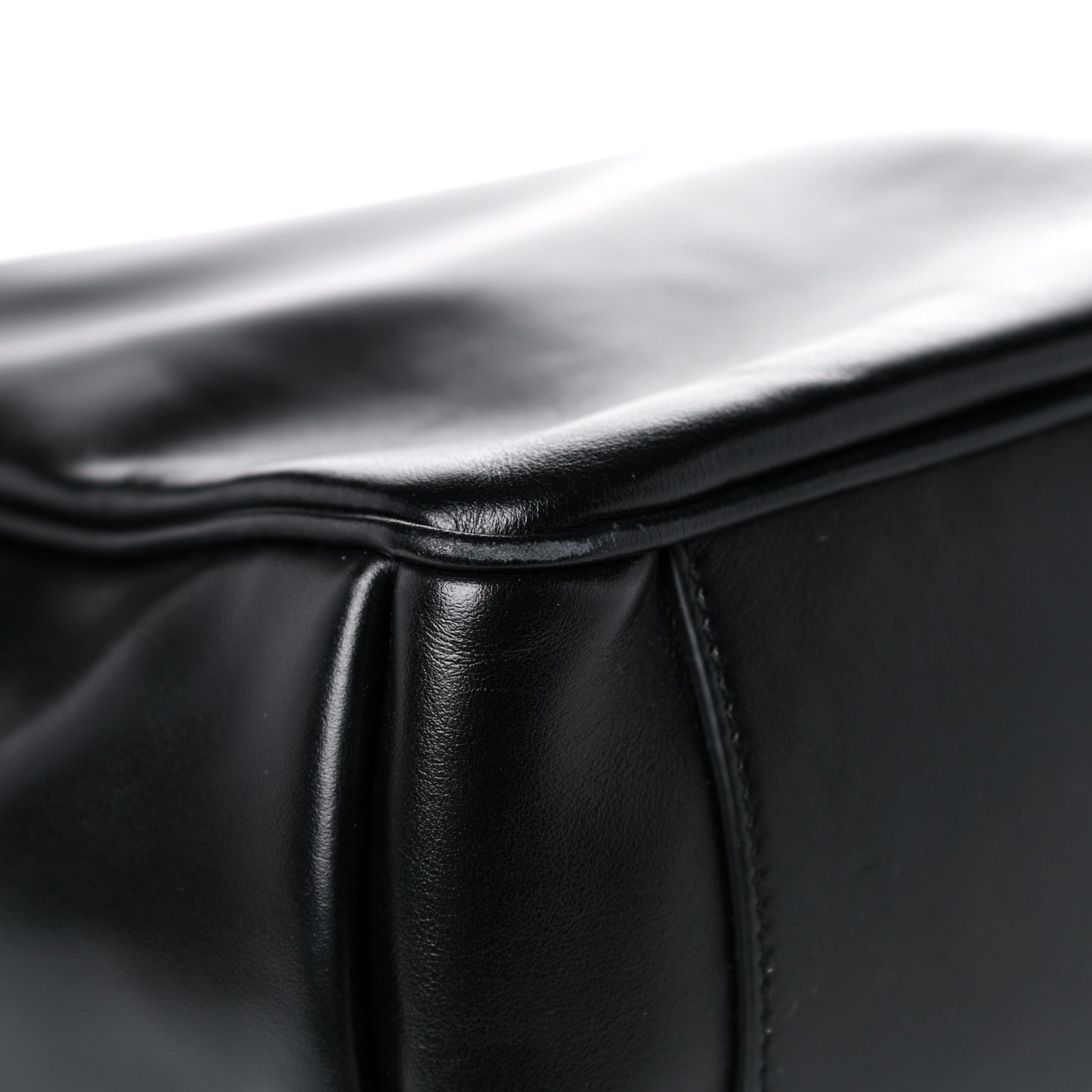 Saint Laurent Calfskin Flap Front Messenger Bag Black 9 of 15