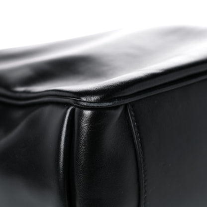 Saint Laurent Calfskin Flap Front Messenger Bag Black 9 of 15