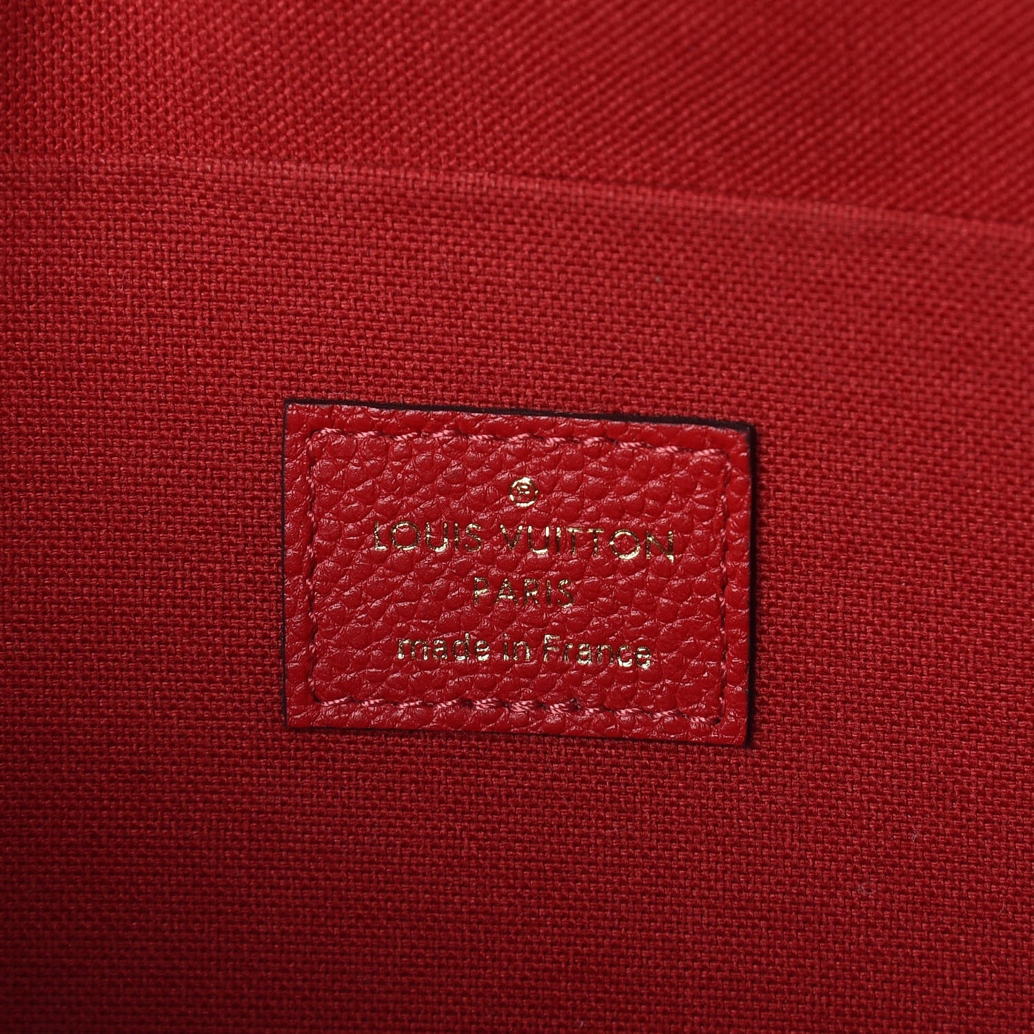 Louis Vuitton Empreinte Pochette Felicie Chain Wallet Scarlet 6 of 9