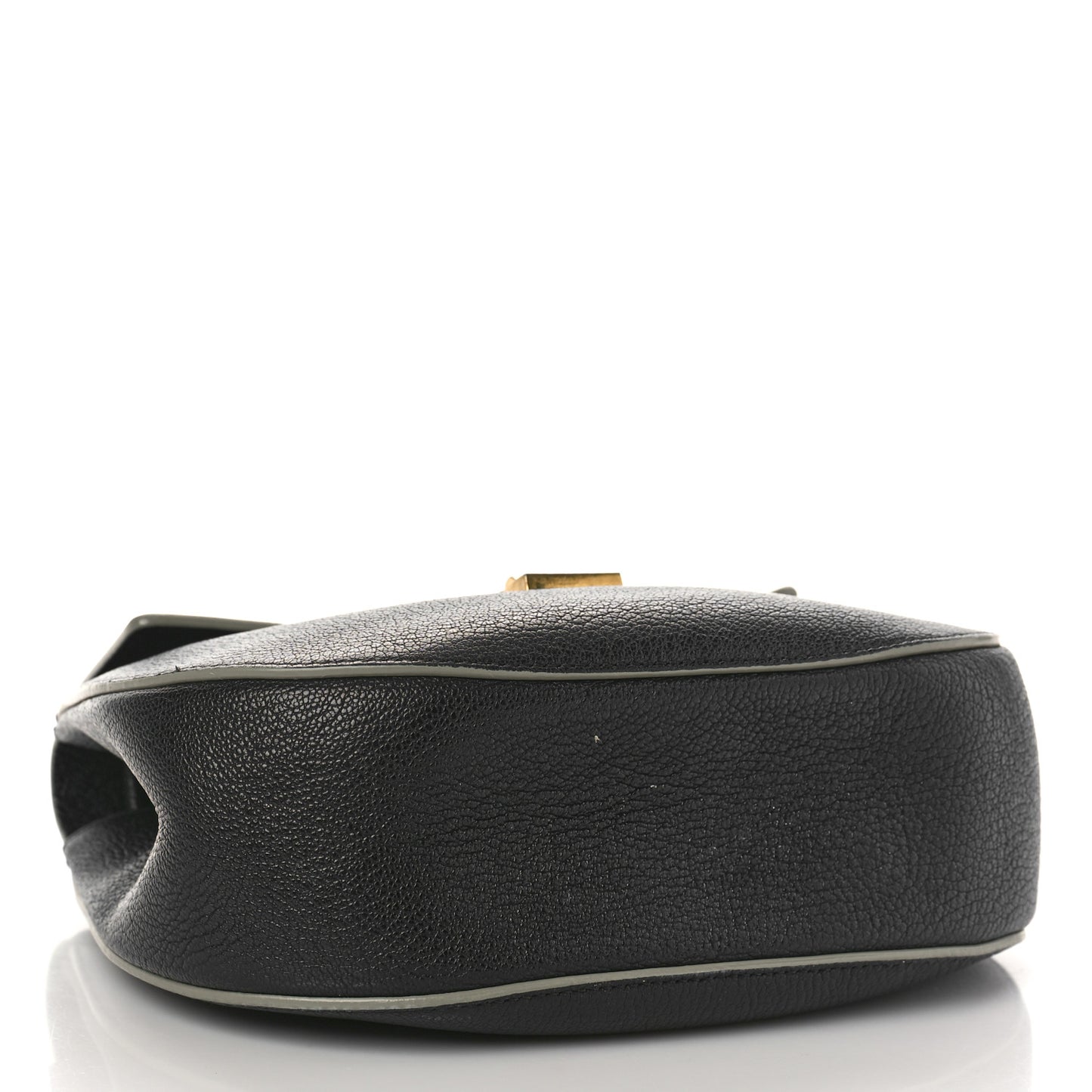 Grained Lambskin Drew Shoulder Bag Black