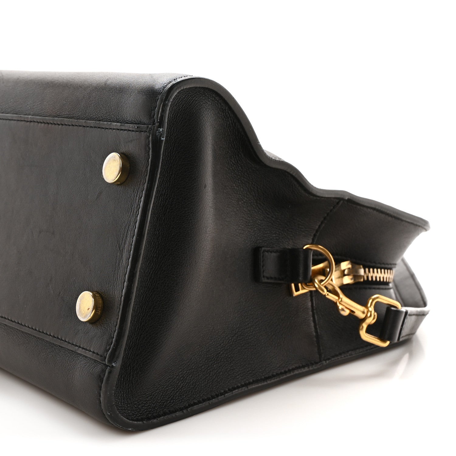 Saint Laurent Smooth Calfskin Small Monogram Cabas Black 9 of 9