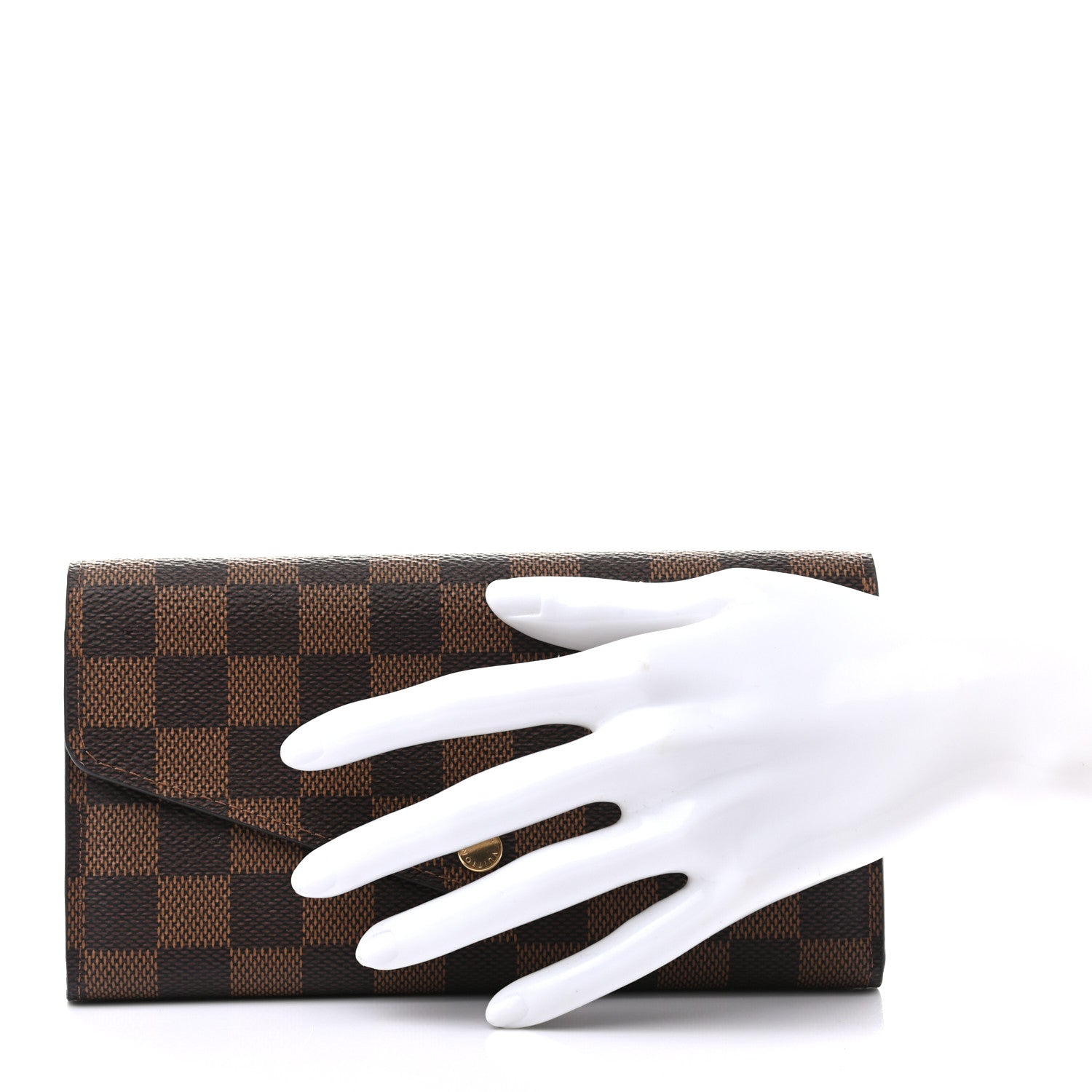 Louis Vuitton Damier Ebene Sarah Wallet NM 2 of 6