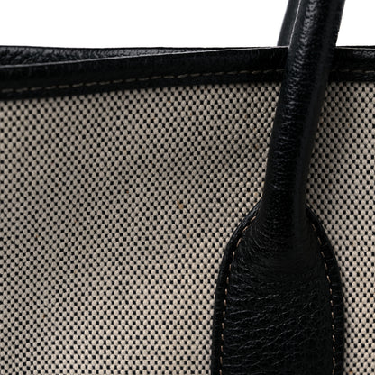 Hermes Toile Buffle Skipper Garden Party 36 MM Tote Black 16 of 18