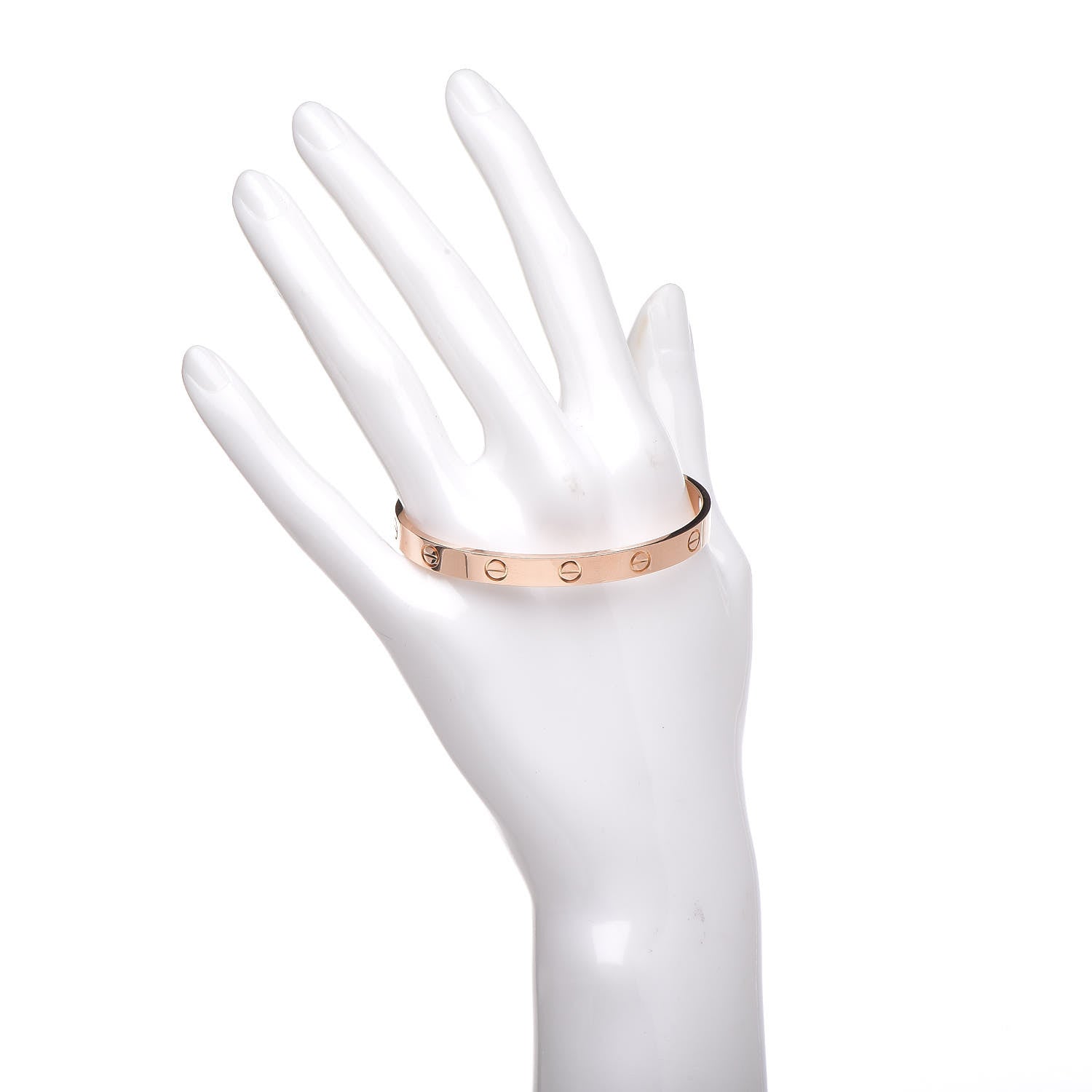 Cartier 18K Pink Gold LOVE Cuff Bracelet 17 2 of 5