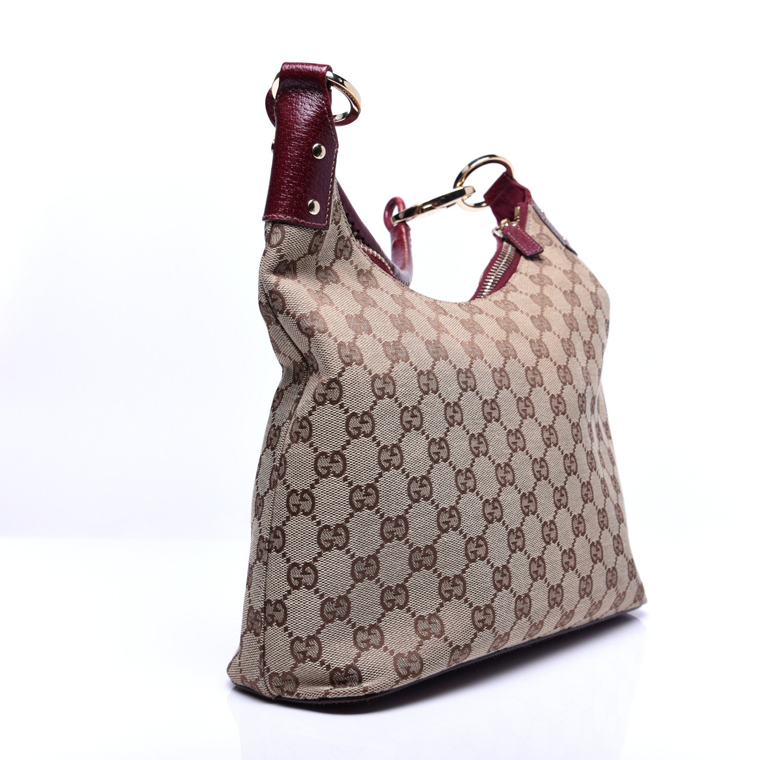 Gucci Monogram Shoulder Bag Red 3 of 13