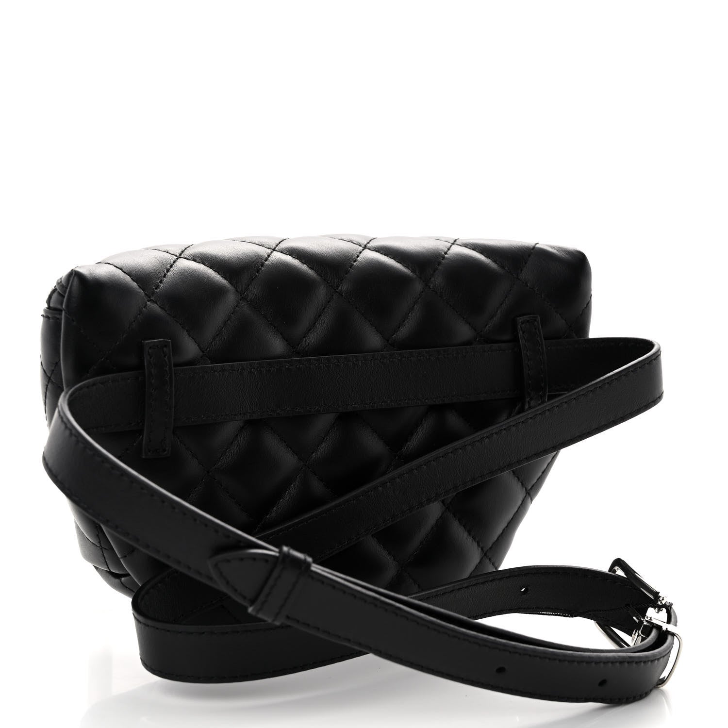 Chanel Calfskin Quilted Waist Belt Bag Black 3 of 12