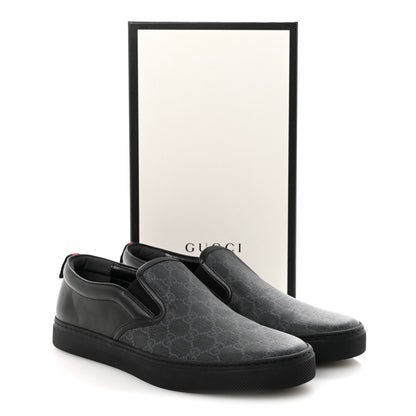 Gucci GG Supreme Monogram Mens Slip On Sneaker 12 Black 10 of 10