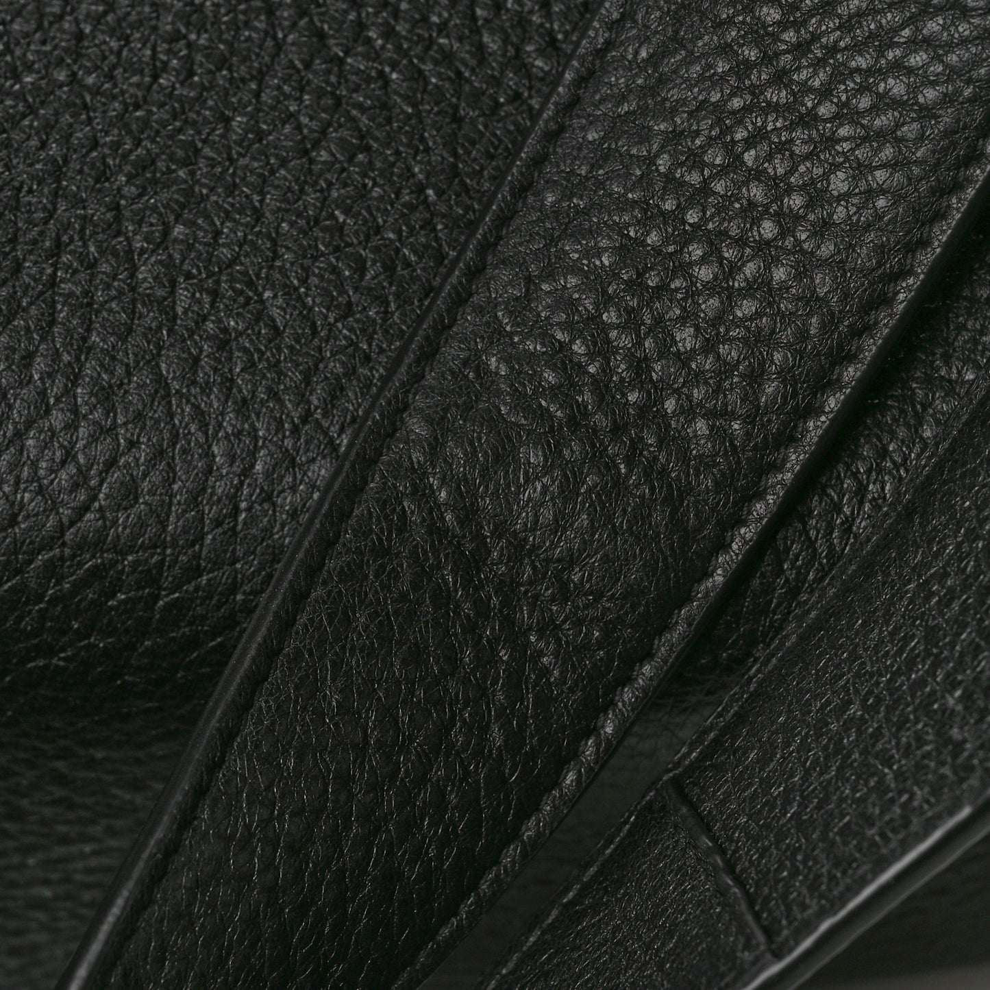 Grained Deerskin Bea Tote Black