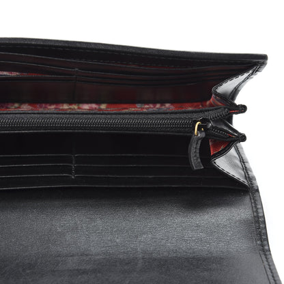 Gucci Calfskin Web Trapuntata GG Continental Wallet Black 4 of 8