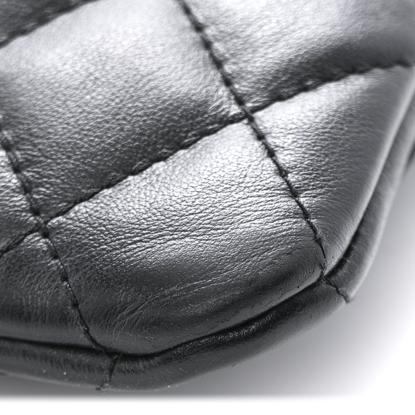 Lambskin Quilted Crossbody Bag Black