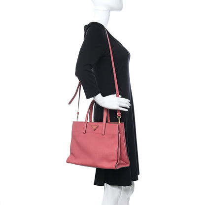 Prada Saffiano Soft Triple Pocket Tote Tamaris 2 of 9