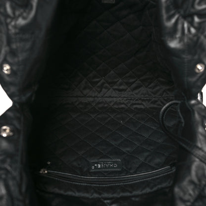 Chanel Shiny Caviar Quilted Monochrome Chanel 22 Black 6 of 10