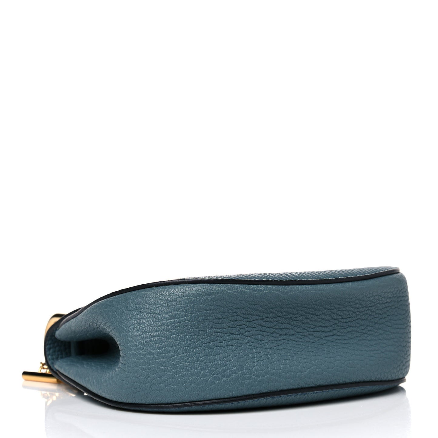Grained Lambskin Mini Drew Shoulder Bag Cloudy Blue