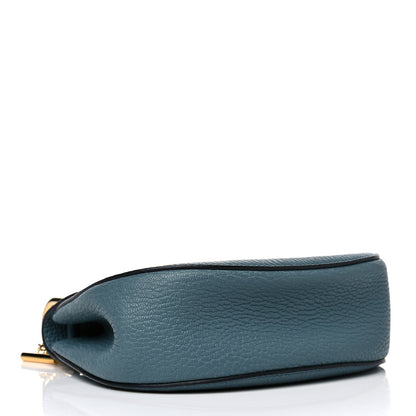 Chloe Grained Lambskin Mini Drew Shoulder Bag Cloudy Blue 3 of 9