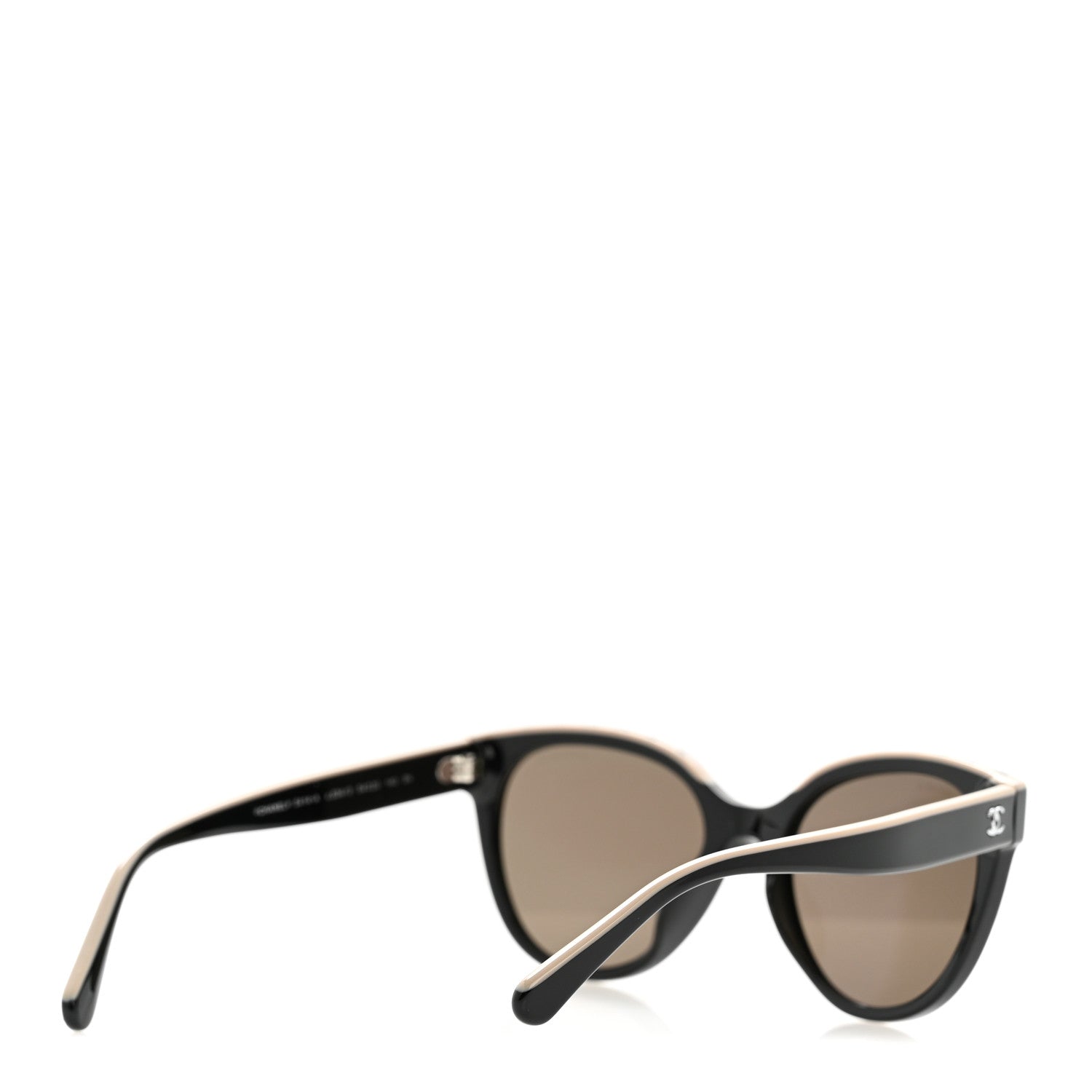 Chanel Acetate CC Butterfly Sunglasses 5414 Black Beige 4 of 8