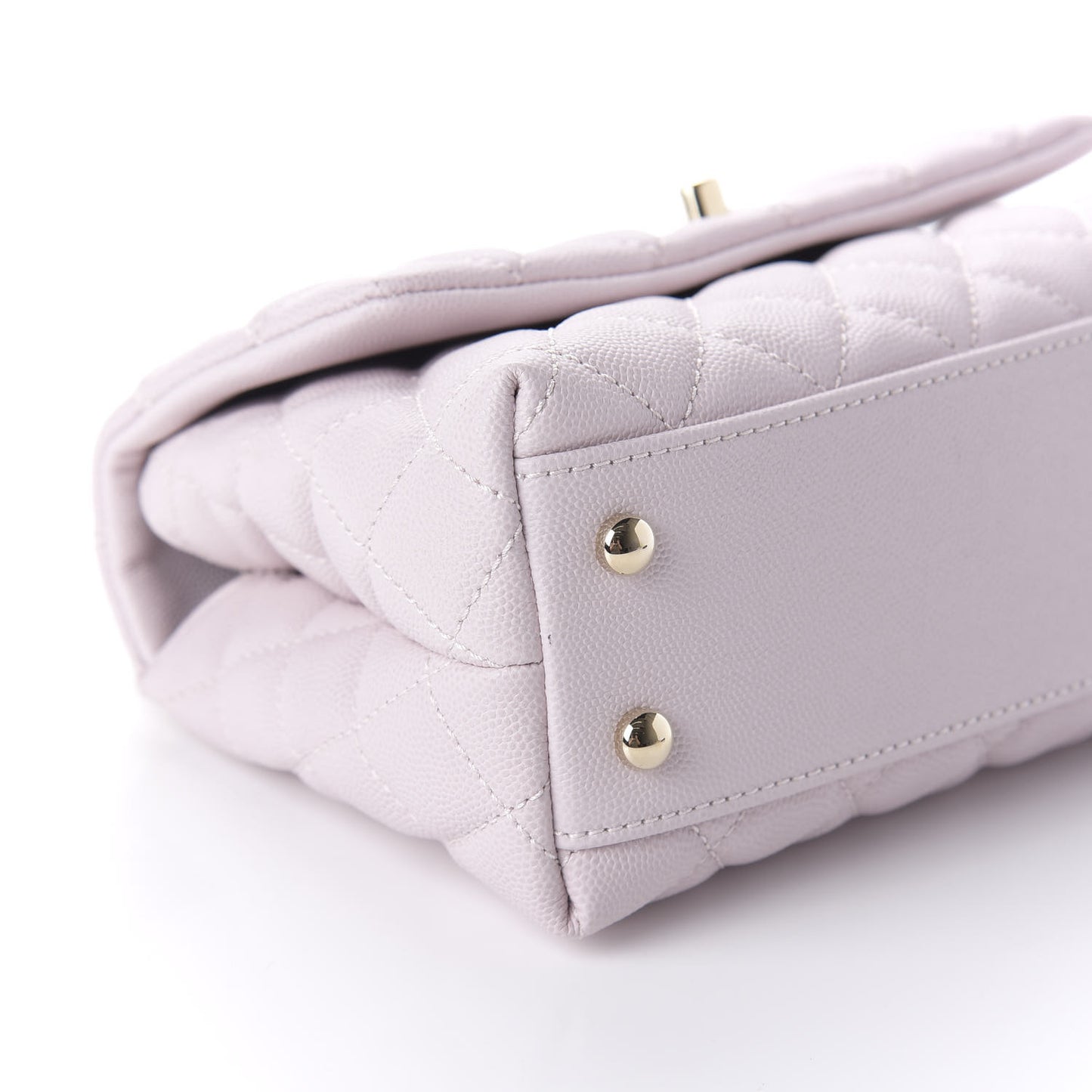 Caviar Quilted Mini Coco Handle Flap Lilas Lilac