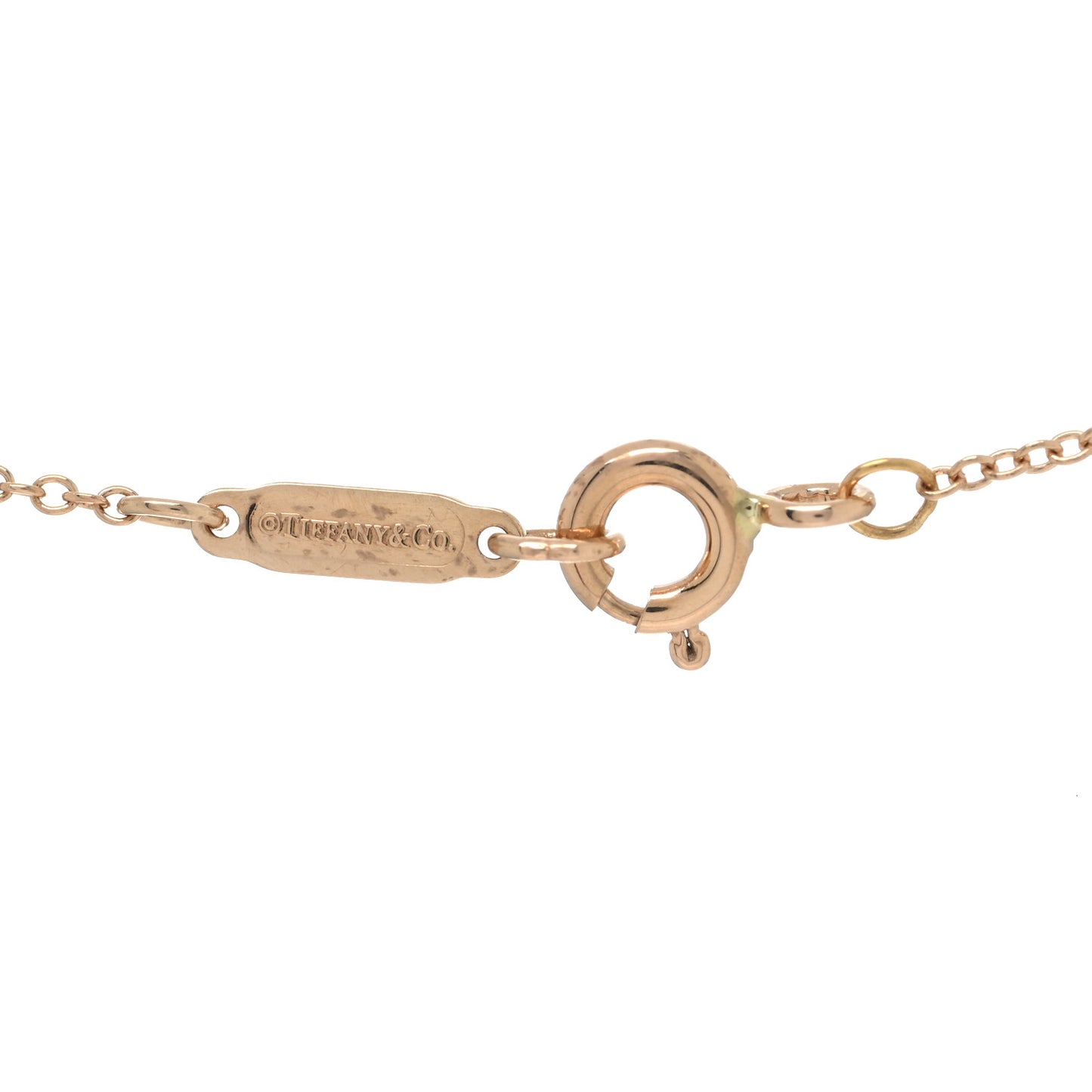 18K Rose Gold Diamond Heart Pendant Necklace