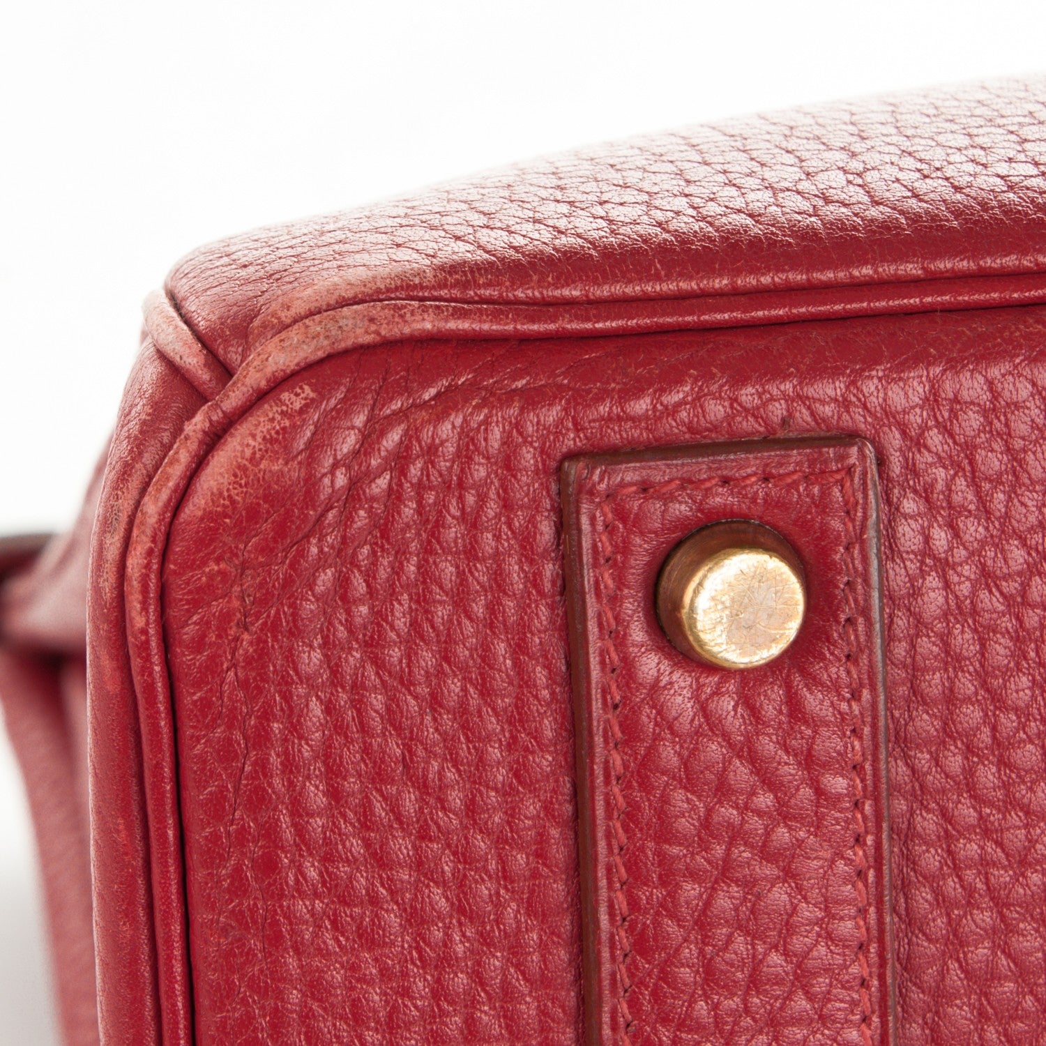 Hermes Ardennes Birkin 40 Rouge Vif 26 of 30