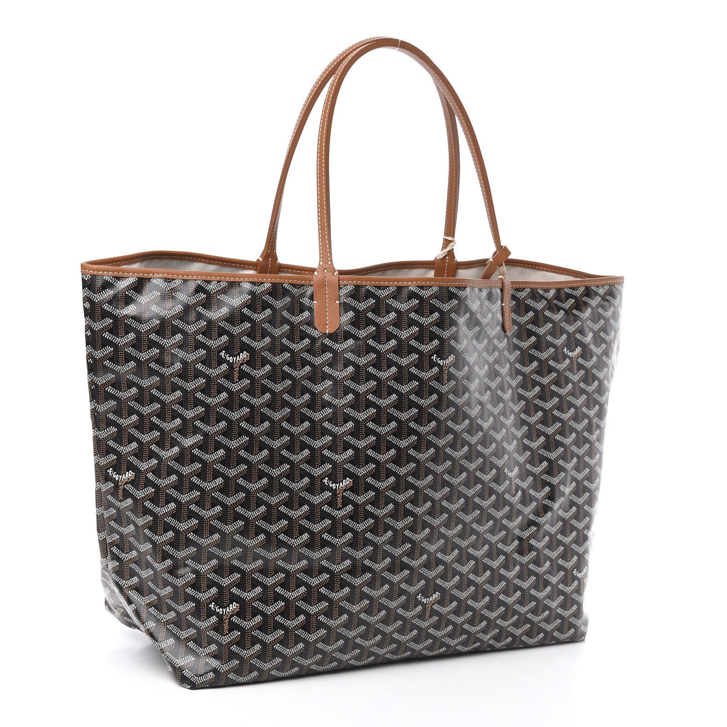 Goyard Goyardine Saint Louis GM Black Gold 3 of 8