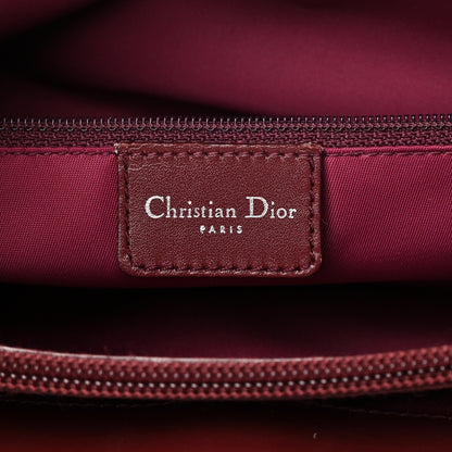 Christian Dior Calfskin Monogram Jeans Pocket Tote Red 6 of 17